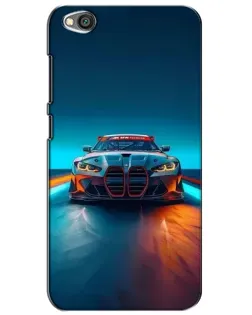 Чехол для Xiaomi Redmi Go с картинкой «BMW — огни неона»