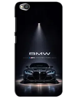Чехол для Xiaomi Redmi Go с картинкой «BMW сквозь ночной город»