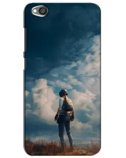 Чехол для Xiaomi Redmi Go с картинкой «Герой PUBG на скале»