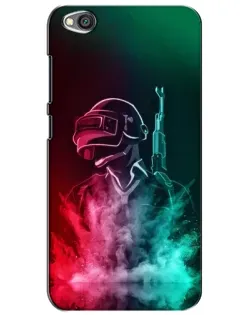 Чехол для Xiaomi Redmi Go с картинкой «PUBG — огненный воин»