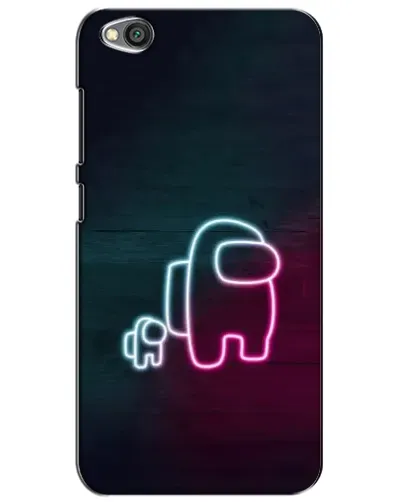 Чехол для Xiaomi Redmi Go с картинкой «Among Us неон-арт»