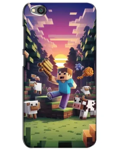 Чехол для Xiaomi Redmi Go с картинкой «Стив на ферме»