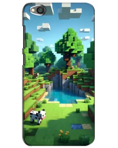 Чехол для Xiaomi Redmi Go с картинкой «Minecraft летний день»