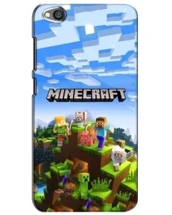 Чехол для Xiaomi Redmi Go с картинкой «Minecraft классический мир»