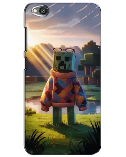 Чехол для Xiaomi Redmi Go с картинкой «Крипер в свитере»