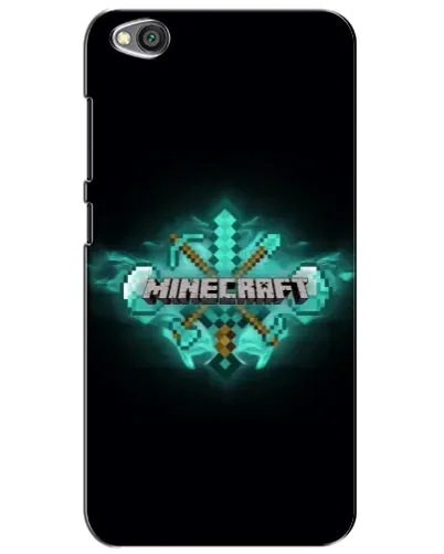Чехол для Xiaomi Redmi Go с картинкой «Minecraft Diamond лого»