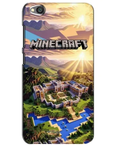 Чехол для Xiaomi Redmi Go с картинкой «Minecraft панорама»