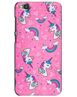 Чехол для Xiaomi Redmi Go с картинкой «Unicorn паттерн розовый»