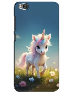 Чехол для Xiaomi Redmi Go с картинкой «Единорог на поляне»