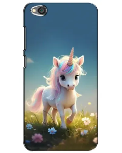 Чехол для Xiaomi Redmi Go с картинкой «Единорог на поляне»