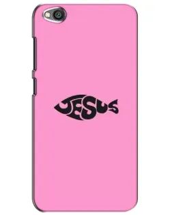 Чехол для Xiaomi Redmi Go с картинкой «Розовый символ  Jesus»