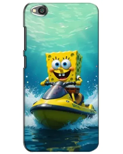 Чехол для Xiaomi Redmi Go с картинкой «Спанч Боб на гидроцикле»
