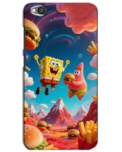 Чехол для Xiaomi Redmi Go с картинкой «Космический фастфуд»