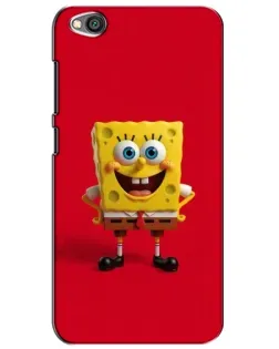 Чехол для Xiaomi Redmi Go с картинкой «Спанч Боб на красном»