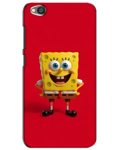 Чехол для Xiaomi Redmi Go с картинкой «Спанч Боб на красном»
