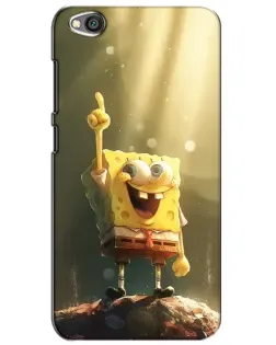 Чехол для Xiaomi Redmi Go с картинкой «Сияющий Спанч Боб»
