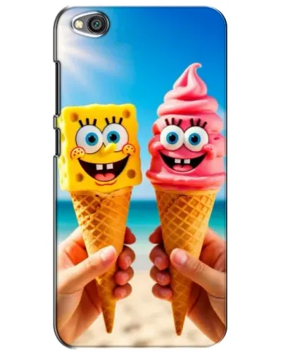Чехол для Xiaomi Redmi Go с картинкой «Спанч Боб мороженое»