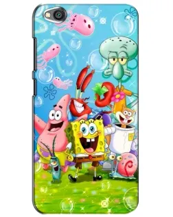 Чехол для Xiaomi Redmi Go с картинкой «Губка Боб и друзья»