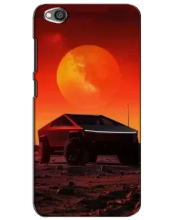 Чехол для Xiaomi Redmi Go с картинкой «Cybertruck на Марсе»