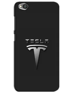 Чехол для Xiaomi Redmi Go с картинкой «Стальной логотип Tesla»