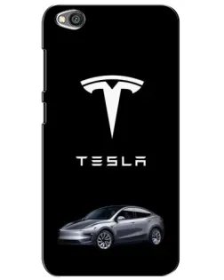 Чехол для Xiaomi Redmi Go с картинкой «Tesla Model Y»