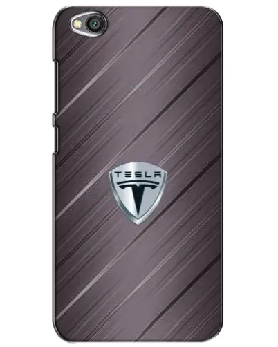 Чехол для Xiaomi Redmi Go с картинкой «Металлическая текстура Tesla»