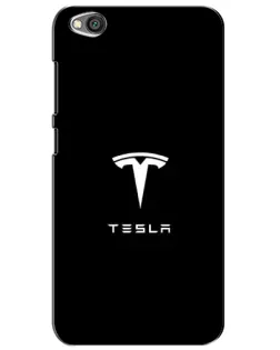 Чехол для Xiaomi Redmi Go с картинкой «Tesla White Logo»