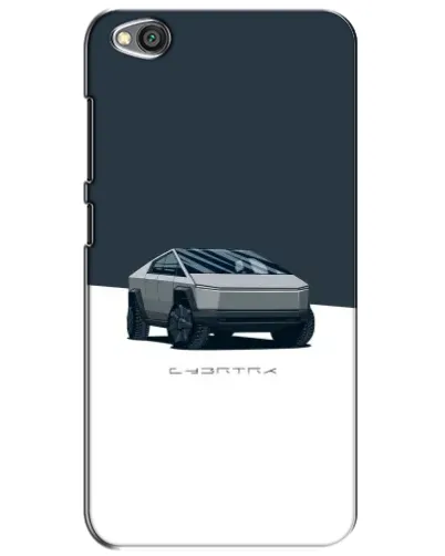 Чехол для Xiaomi Redmi Go с картинкой «Серебристый Cybertruck Tesla»