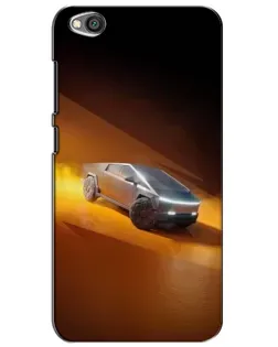 Чехол для Xiaomi Redmi Go с картинкой «Cybertruck в пустыне»