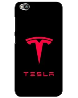 Чехол для Xiaomi Redmi Go с картинкой «Tesla Red Logo»