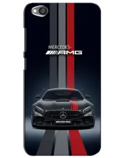 Чехол для Xiaomi Redmi Go с картинкой «Mercedes — белый карбон»