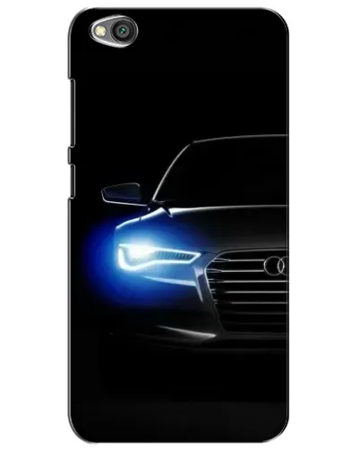 Чехол для Xiaomi Redmi Go с картинкой «Неоновый взгляд Audi»