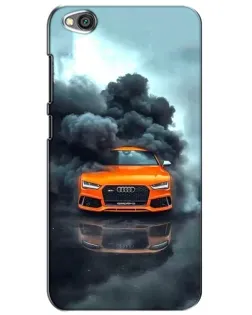 Чехол для Xiaomi Redmi Go с картинкой «Audi в облаках дыма»