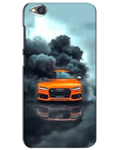 Чехол для Xiaomi Redmi Go с картинкой «Audi в облаках дыма»