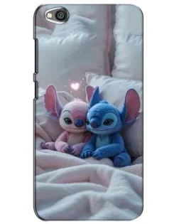 Чехол для Xiaomi Redmi Go с картинкой «Плюшевые Стич Ангел»