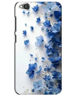 Чехол для Xiaomi Redmi Go с картинкой «Голубой цветочный каскад»