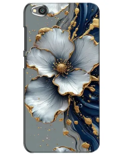Чехол для Xiaomi Redmi Go с картинкой «Белый цветок и золотой флюид» Чехол для Xiaomi Redmi Go с картинкой «Белый цветок и золотой флюид»