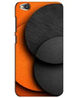 Чехол для Xiaomi Redmi Go с картинкой «Геометрия оранжевых кругов»