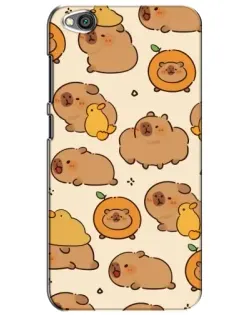 Чехол для Xiaomi Redmi Go с картинкой «Капибары с апельсинами»