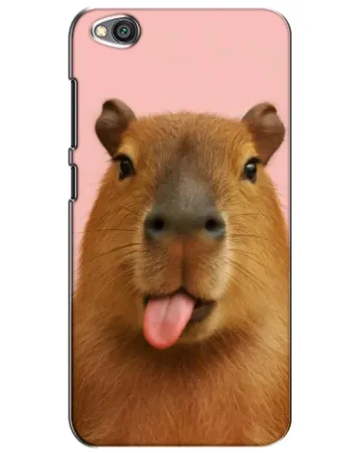 Чехол для Xiaomi Redmi Go с картинкой «Капибара с языком»
