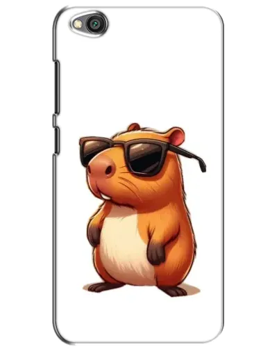 Чехол для Xiaomi Redmi Go с картинкой «Капибара в очках»