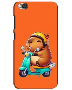 Чехол для Xiaomi Redmi Go с картинкой «Капибара на скутере»