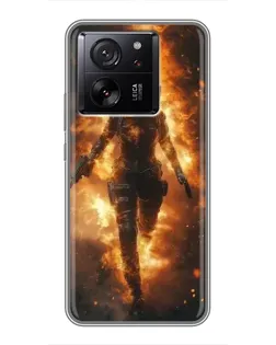 Чехол для Xiaomi Redmi K100 Pro Max с картинкой «BMW — скорость в дожде»