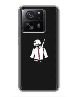 Чехол для Xiaomi Redmi K100 Pro Max с картинкой «PUBG — силуэт воина»