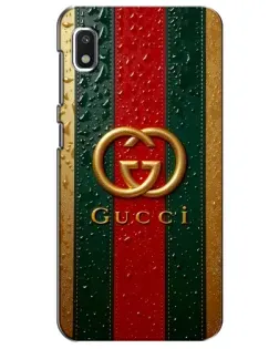 Чехол для Xiaomi Redmi K20 Pro с картинкой «Gucci — фирменная полоса и золото» Чехол для Xiaomi Redmi K20 Pro с картинкой «Gucci — фирменная полоса и золото»