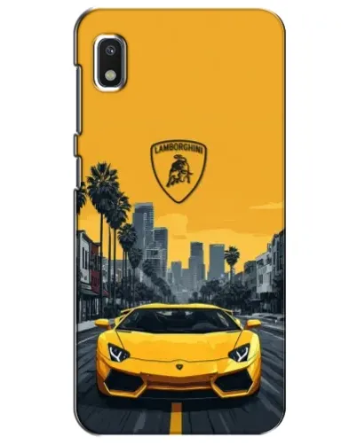 Чехол для Xiaomi Redmi K20 Pro с картинкой «Желтый Lamborghini город»