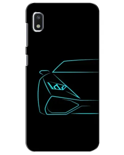 Чехол для Xiaomi Redmi K20 Pro с картинкой «Голубой силуэт Lamborghini»