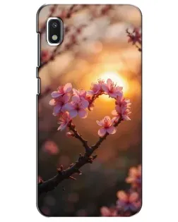 Чехол для Xiaomi Redmi K20 Pro с картинкой «Розовый цвет сердце на фоне заката»