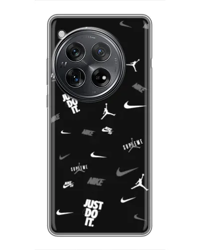 Чехол для Xiaomi Redmi K80 Pro с картинкой «Nike Black Pattern» Чехол для Xiaomi Redmi K80 Pro с картинкой «Nike Black Pattern»
