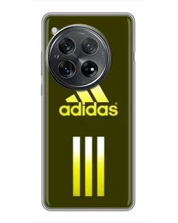 Чехол для Xiaomi Redmi K80 Pro с картинкой «Оливковый градиент Adidas»